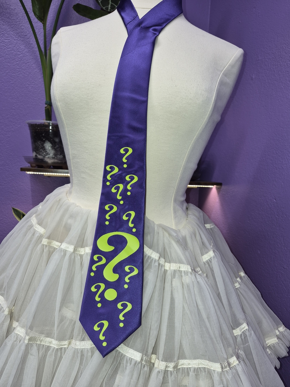 Purple Joker Necktie
